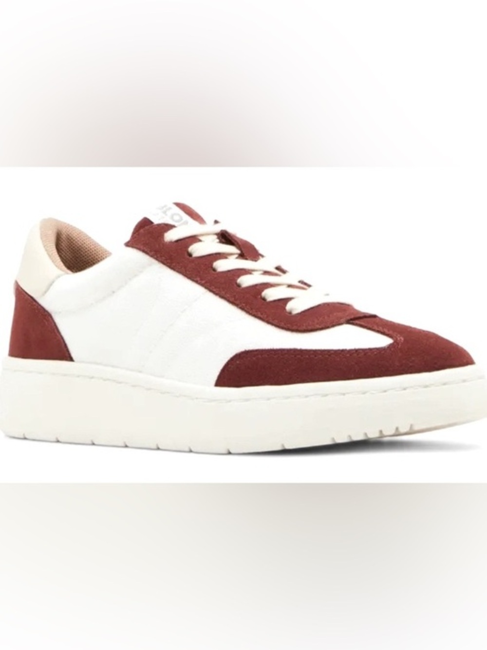 Blondo Wine Red Suede & White Textile Multi Sneakers/Water Resistant/Size 7.5